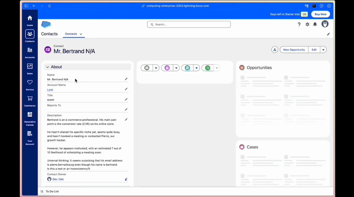 All information - automatically in your CRM.